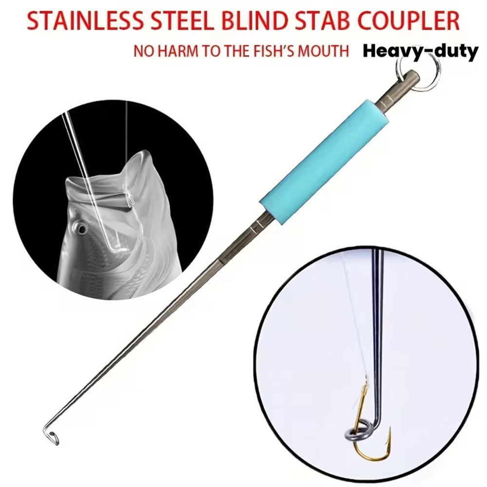 Fishing Rod Building Kit - Heavy-Duty Stainless Steel Deep-Throat Fishing Hook