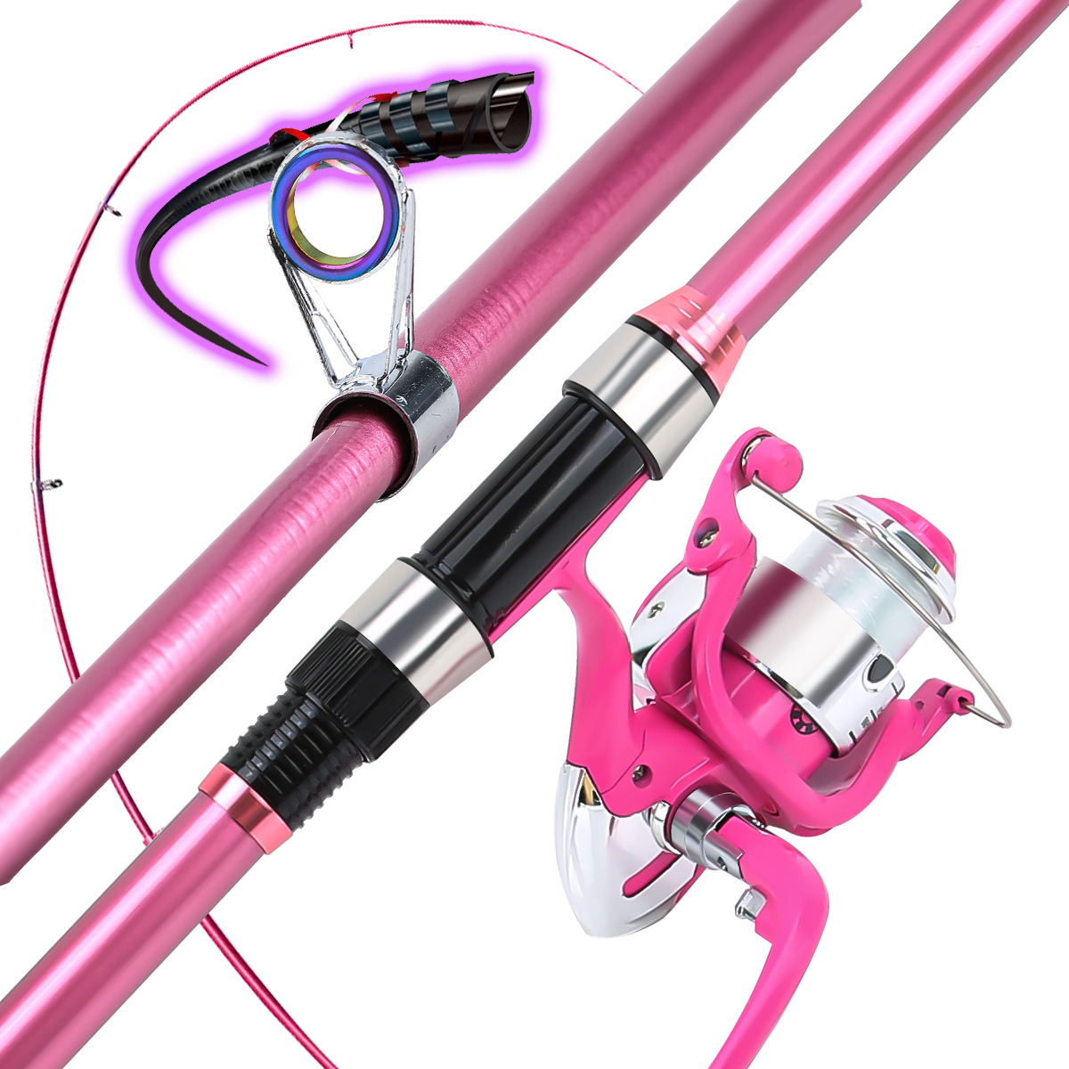 Fishing Pole Set Full Kits Wit - Fishing Rod Combo ulasan dan harga