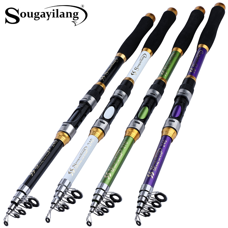 Sougayilang 4 Colors Telescopi - Fishing Rod Casting ulasan dan harga