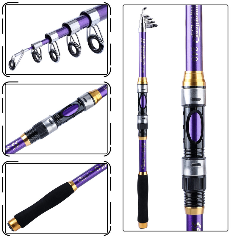 Sougayilang 4 Colors Telescopi - Fishing Rod Casting ulasan dan harga